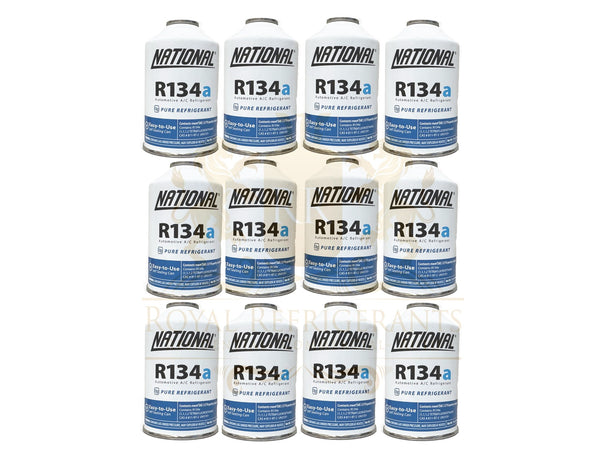 HFC-134a R134a 12本 R-134a 12oz Can National (12) Cans for AC Recharging - Royal