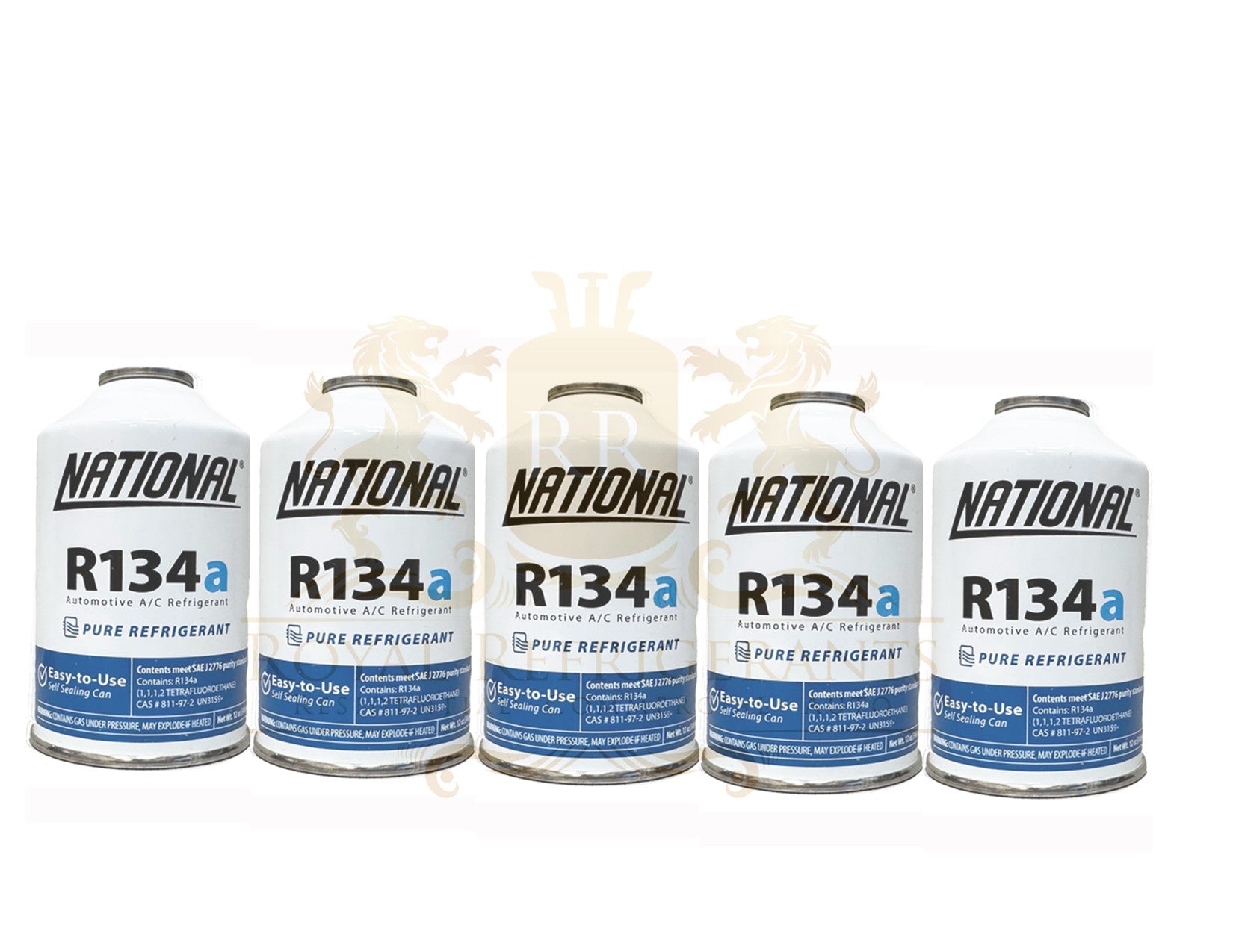 R-134a 12oz Can National (5) Cans for AC Recharging