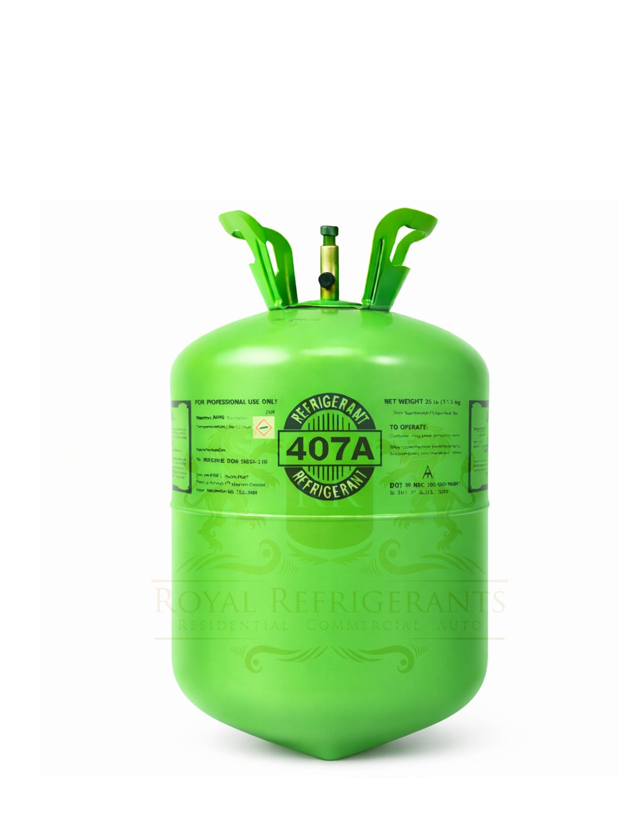 R-407A 25 lb Refrigerant New Factory Sealed Cylinder SAME BUSINESS DAY SHIPPING