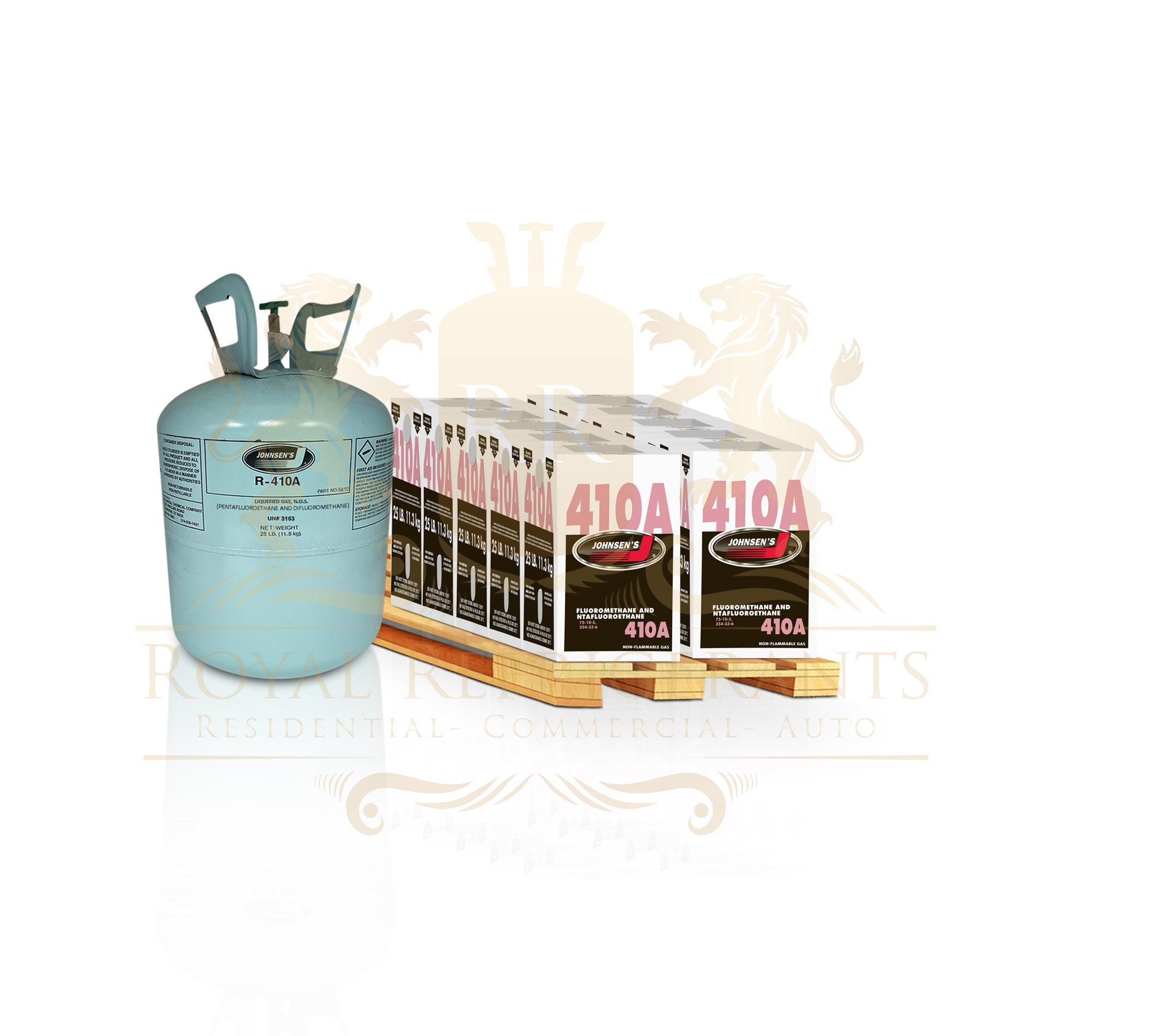 R-410A 25lb HVAC Refrigeration 100% Virgin New Factory Sealed Cylinder