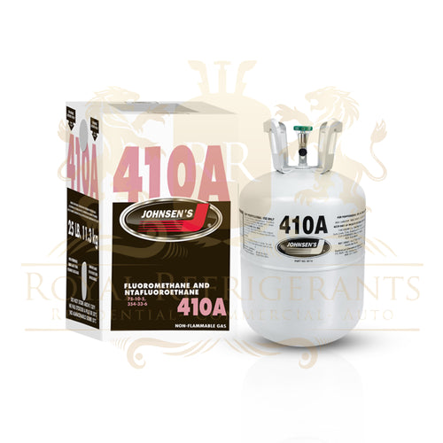 Johnsen’s R410A Refrigerant 25 lb Cylinder AMERICAN BRANDED New Factory Sealed Cylinder- USA Brand, High-Purity HVAC Refrigerant