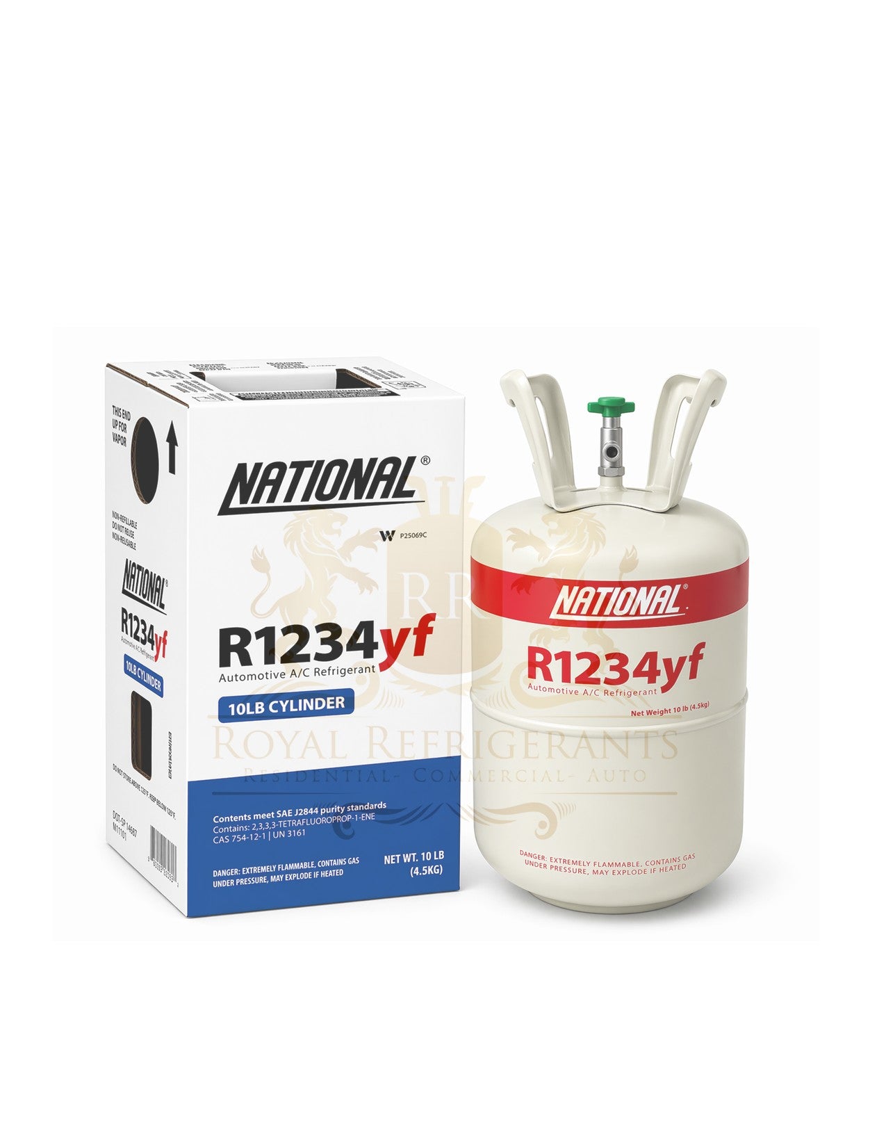 R-1234yf Refrigerant 10lb Cylinder National MADE IN USA!